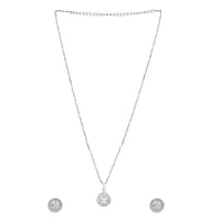 Etnico CZ American Diamond Chain Pendent Set for Women