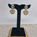 Chiccharm Jewellery Classic Polki Kundan Stone Hanging Earrings