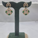 Chiccharm Jewellery Classic Polki Kundan Stone Hanging Earrings