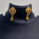 Chiccharm Jewellery Brass And Copper Rajwadi Necklace Set