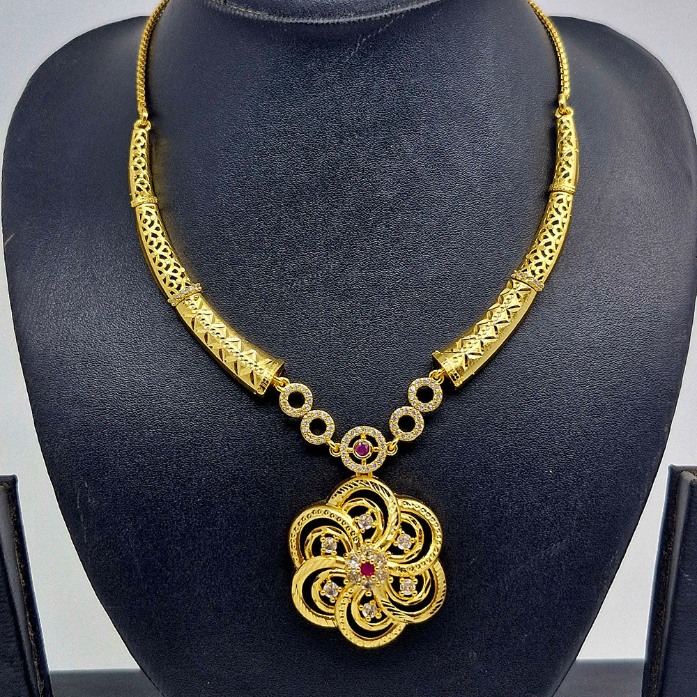 Chiccharm Jewellery Brass And Copper Rajwadi Necklace Set