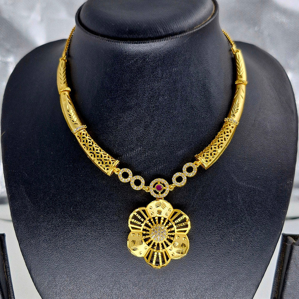 Chiccharm Jewellery Brass And Copper Rajwadi Necklace Set