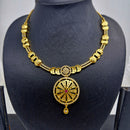 Chiccharm Jewellery Brass And Copper Rajwadi Necklace Set