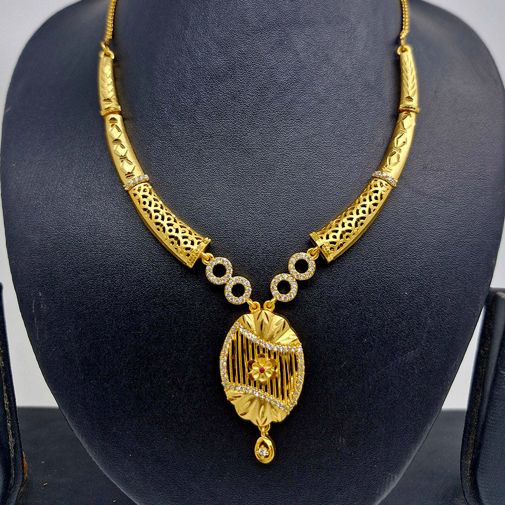 Chiccharm Jewellery Brass And Copper Rajwadi Necklace Set