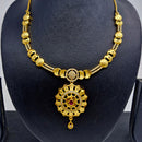 Chiccharm Jewellery Brass And Copper Rajwadi Necklace Set