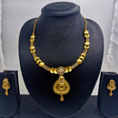 Chiccharm Jewellery Brass And Copper Rajwadi Necklace Set