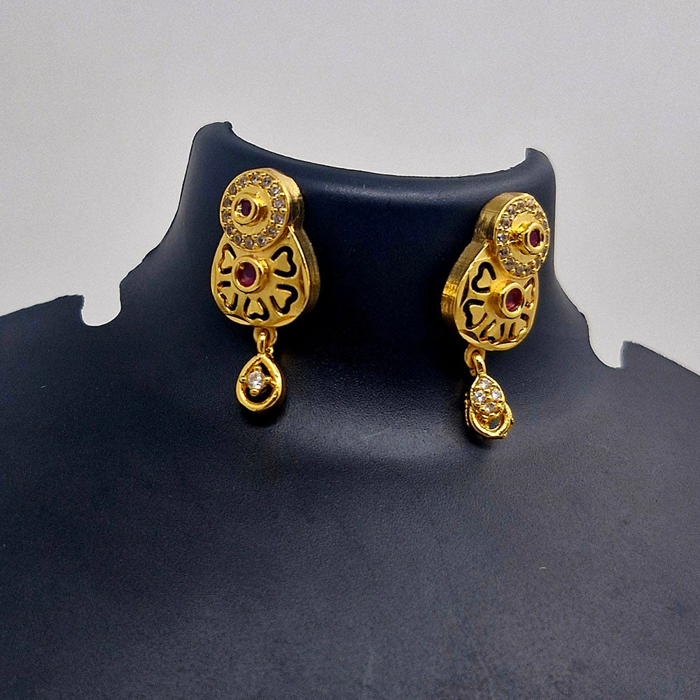 Chiccharm Jewellery Brass And Copper Rajwadi Necklace Set