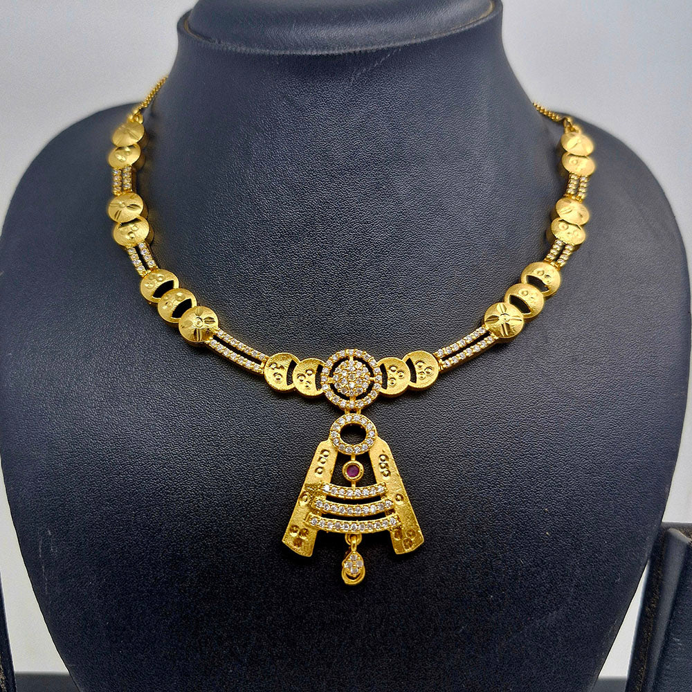 Chiccharm Jewellery Brass And Copper Rajwadi Necklace Set
