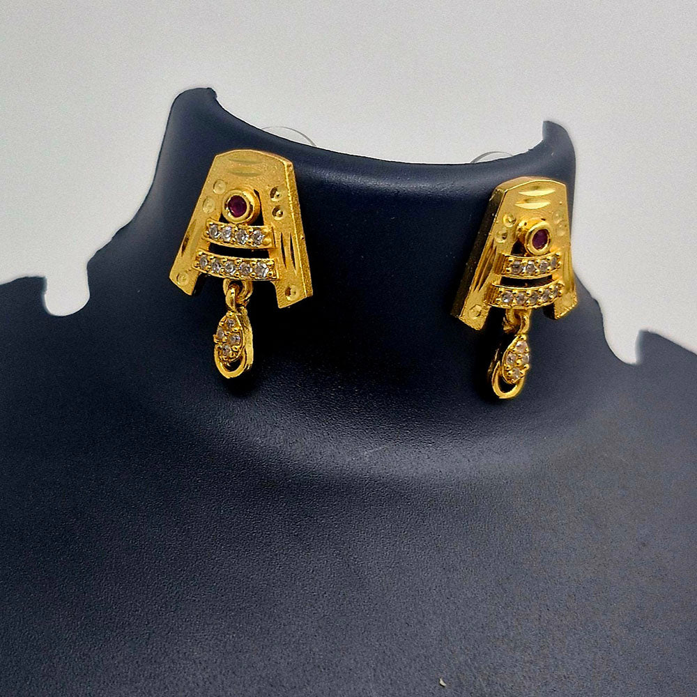 Chiccharm Jewellery Brass And Copper Rajwadi Necklace Set