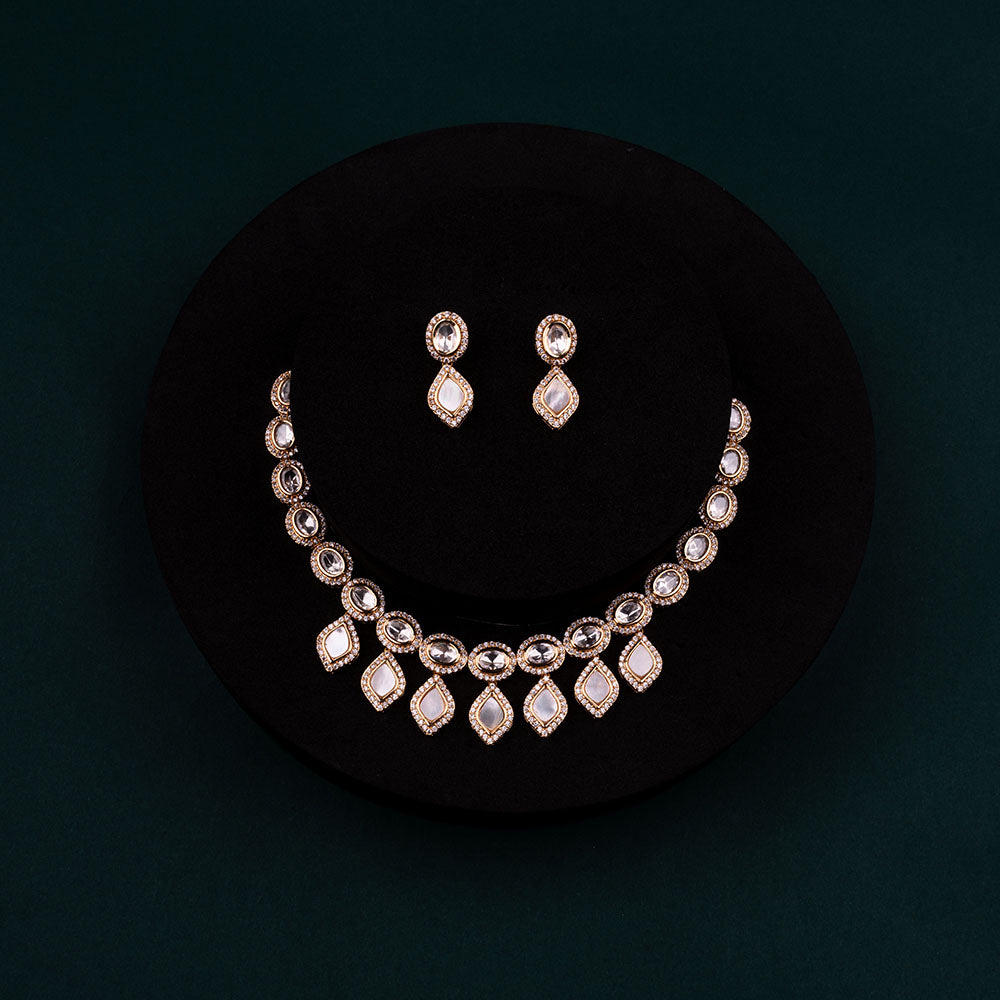 Chiccharm Jewellery Sparkling Austrian Stone Designer Necklace Set