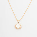 ChicCharm Jewellery Brass Gold Plated Austrian Stone Pendant Set