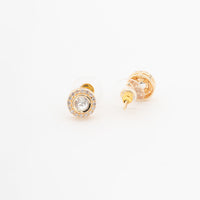 ChicCharm Jewellery Brass Gold Plated Austrian Stone Pendant Set