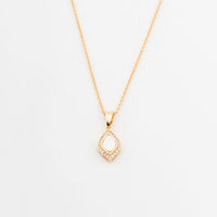 ChicCharm Jewellery Brass Gold Plated Austrian Stone Pendant Set