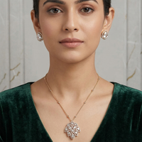 ChicCharm Jewellery Premium American Diamond Necklace Set 