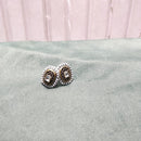Chiccharm Jewellery Premium Pota Stone And Pearl Studs Earrings