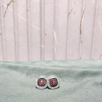Chiccharm Jewellery Premium Pota Stone And Pearl Studs Earrings