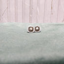Chiccharm Jewellery Premium Pota Stone And Pearl Studs Earrings