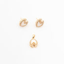 ChicCharm Jewellery Brass Gold Plated Mother Pearl Pendant Set