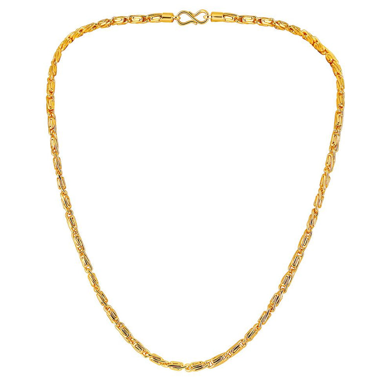 Mahi Exclusive Gold Plated Long Chain for Men and Boys (CN1100232G)