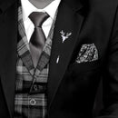 Mahi Combo of Deer-Face Shaped Wedding Brooch/Lapel Pin for Men (CO1105661R)