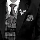 Mahi Combo of Deer-Face Shaped Wedding Brooch/Lapel Pin for Men (CO1105668M)