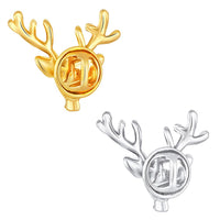 Mahi Combo of Deer-Face Shaped Wedding Brooch/Lapel Pin for Men (CO1105668M)
