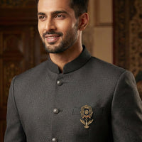 Mahi Regal Lion-Crown-Theme Shield Dangle Bird-Shaped Lapel Pin Brooch for Men Enamel Crest Statement Badge for Blazer, Suit & Coat (CO1105864M)