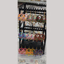 Pusti Art & Craft Multi Color Meenakari Gold Plated Dangler Earrings (Assorted Color)