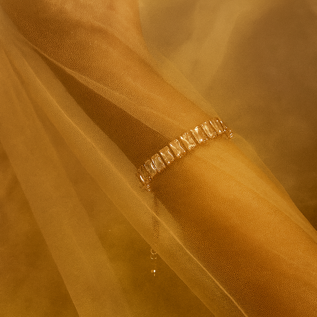 Urthn Rose Gold Plated Crystal Stone Bracelet