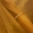 Urthn Rose Gold Plated Crystal Stone Bracelet