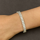 Urthn Silver Plated Crystal Stone Bracelet