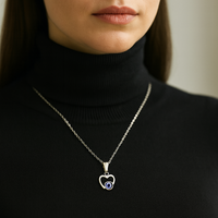 Darshana Jewels Heart Shaped Evil Eye Chain Pendant