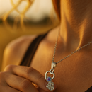 Darshana Jewels Heart Shaped Evil Eye Chain Pendant