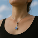 Darshana Jewels Heart Shaped Evil Eye Chain Pendant