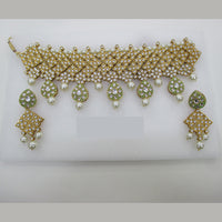 Midas Touch Gold Plated Kundan Stone Choker Necklace Set