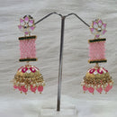 Midas Touch Gold Plated Meenakari Jhumki Earrings