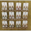 Dhwani Trendy Crystal Stone And Beads Dangler Earrings