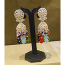 Dhwani Classic Kundan Stone Pearl And Beads Heritage Jhumki Earrings 