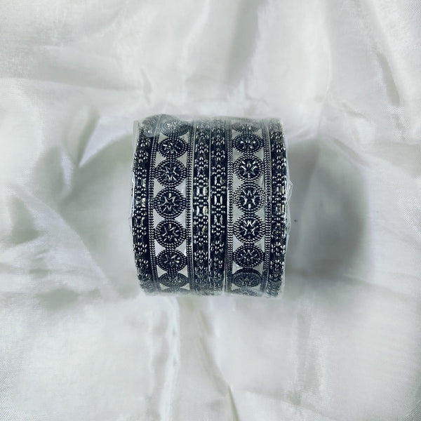 Shree Asha Bangles Oxidised Plated Bangles Set