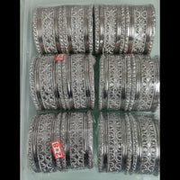 Shree Asha Bangles Oxidised Plated Bangles Set