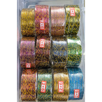 Shree Asha Bangles Gold Lined Silk Designer Bangles Set