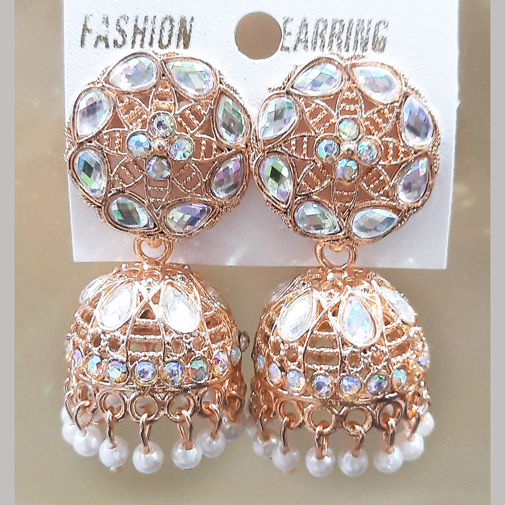 Martina Jewels Rose Gold Plated Jhumki Earrings