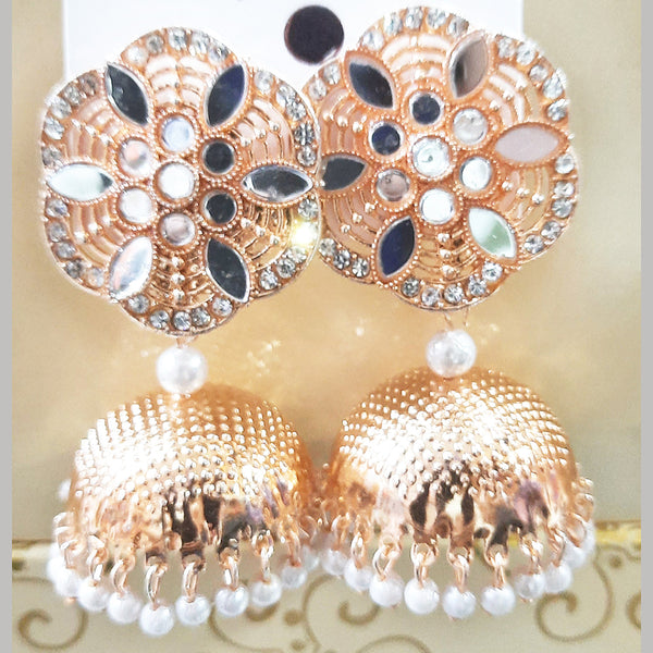 Martina Jewels Rose Gold Plated Jhumki Earrings