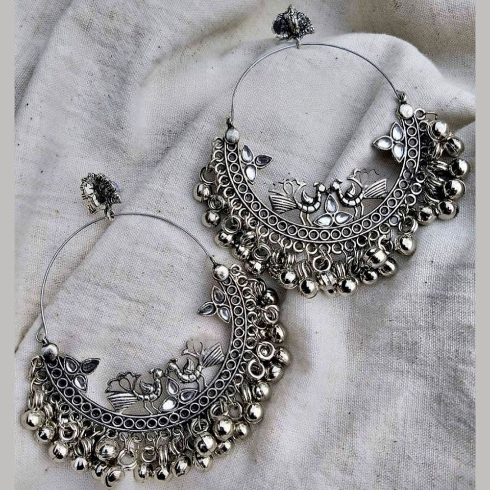 Martina Jewels Oxidised Plated Dangler Earrings