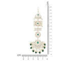 Etnico Gold Plated Traditional Kundan & Pearl Chandbali Earrings For Women (E2861G)