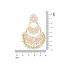Etnico Gold Plated Traditional Meenakari Kundans & Pearls Earrings For Women (E300Pe)