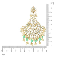 Etnico Gold Plated Traditional Handcrafted Pearl Kundan Beaded Earrings for Women/Girls (E3013Min)