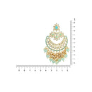 Etnico Gold Plated Traditional Pearl Kundan Beaded Chandbali Earrings for Women/Girls (E3056Sb)