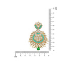 Etnico Gold Plated Traditional Kundan & Stone Studded Chandbali Earrings For Women(E3078G)