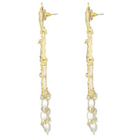 Etnico Gold Plated Traditional Kundan & Pearl Chandbali Earrings For Women (E3093W)